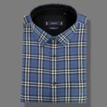 Men's Blue Shirt - Checked